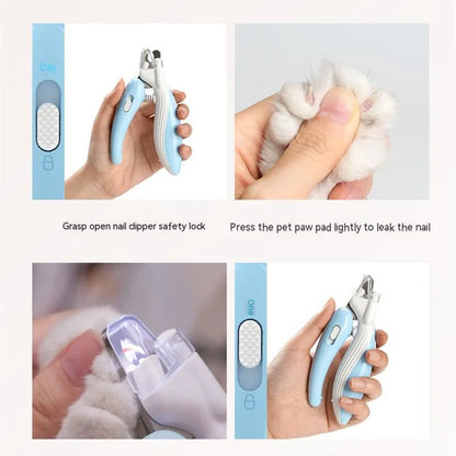 LED light nail clippers